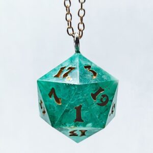 Tidal Wave D20 Necklace
